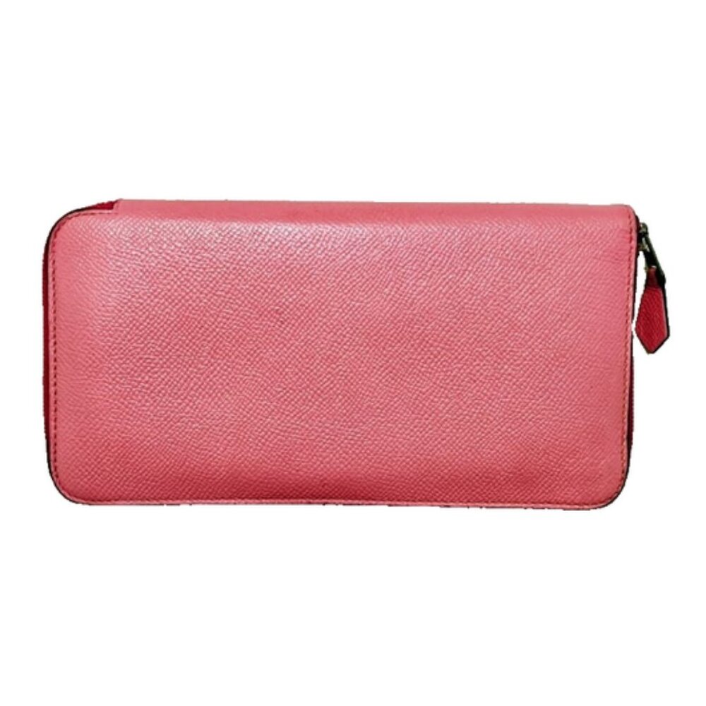 Hermes Azap Classique Zip 5P Bubblegum Pink Epsom Long Wallet FULL LEATHER